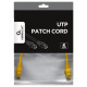 Gembird PATCH CABLE CAT6 UTP 0.25M/YELLOW PP6U-0.25M/Y GEMBIRD