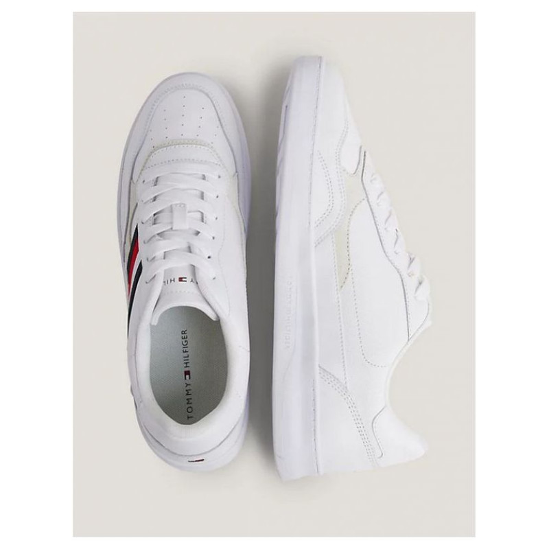 Tommy Hilfiger Court Cupsole Retro Lth Stripes M FM0FM04828YBS shoes (45)