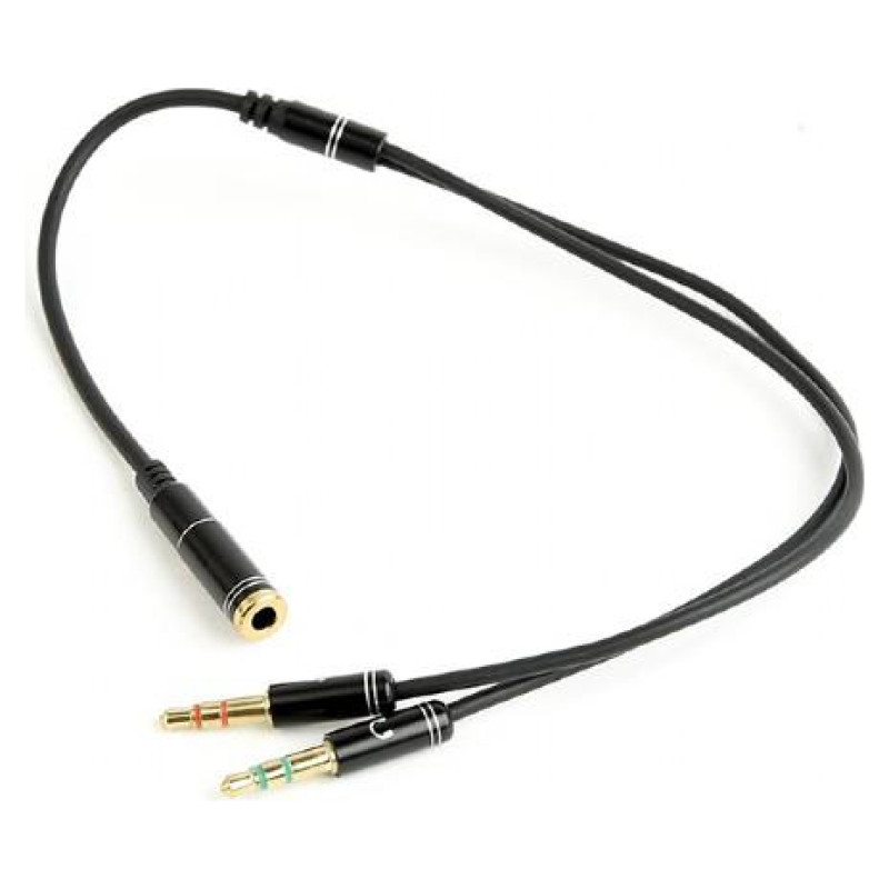 Gembird CABLE AUDIO 3.5MM SOCKET TO/2X3.5MM PLUG CCA-418M GEMBIRD