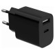 Gembird CHARGER USB UNIVERSAL BLACK/2P TA-UC-2AC12-01-BK GEMBIRD