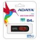 Adata MEMORY DRIVE FLASH USB2 64GB/BLACK/RED AC008-64G-RKD ADATA