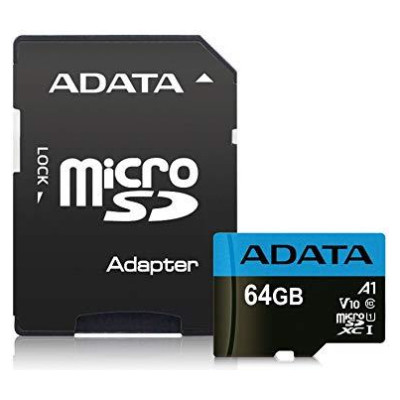 Adata MEMORY MICRO SDXC 64GB CLASS10/W/A AUSDX64GUICL10A1-RA1 ADATA