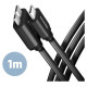 Axagon CABLE USB-C TO MICRO-B 1M/SPEED BLK BUMM3-CM10AB AXAGON