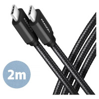 Axagon CABLE USB-C TO USB-C 2M 60W/BLACK BUCM3-CM20AB AXAGON