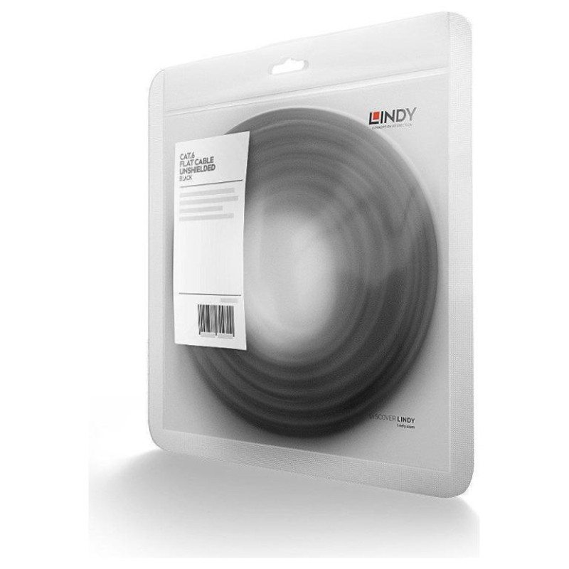 Lindy CABLE CAT6 U/UTP 5M/BLACK 47524 LINDY