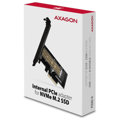 Axagon PCEM2-N PCI-E 3.0 4x - M.2 SSD NVMe, up to 80mm SSD
