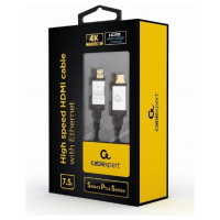 Gembird CABLE HDMI-HDMI 7.5M SELECT/PLUS CCB-HDMIL-7.5M GEMBIRD