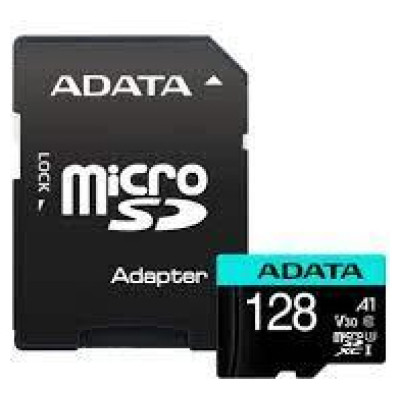 Adata MEMORY MICRO SDXC 128GB W/AD./AUSDX128GUI3V30SA2-RA1 ADATA