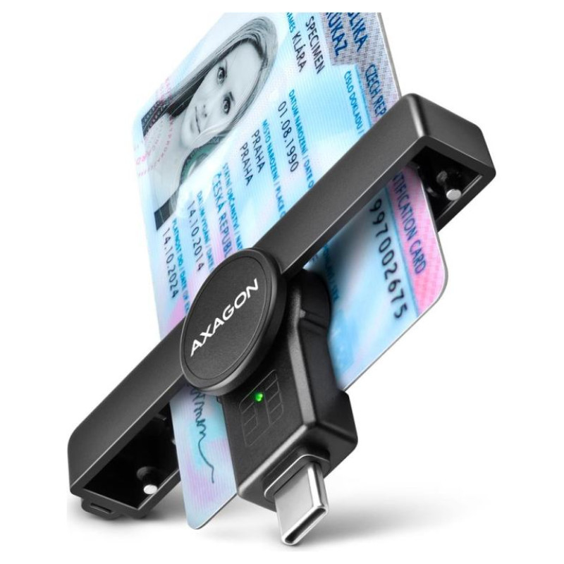 Axagon CARD READER POCKET SMARTCARD/USB-C CRE-SMPC AXAGON