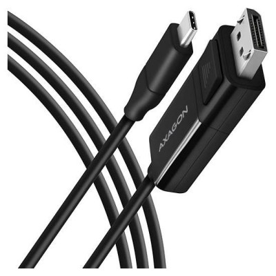 Axagon Active USB-C -> DisplayPort cable - adapter AXAGON RVC-DPC for connecting a DisplayPort monitor/TV/projector to a notebook or mobile phone using USB type C connector.