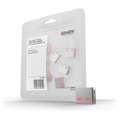 Lindy USB PORT BLOCKER 10PACK/PINK 40460 LINDY