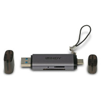 Lindy MEMORY READER USB3.2 C & A SD/43335 LINDY