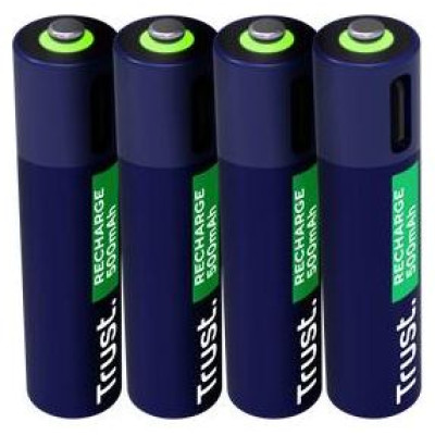 Trust BATTERY RECH. LI-ION AAA/500MAH USB-C 4PACK 25671 TRUST