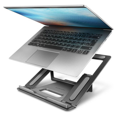Axagon STND-L NOTEBOOK STANDAluminum stand for 10&ldquo; &ndash; 16&ldquo; notebooks. Four adjustable positions.