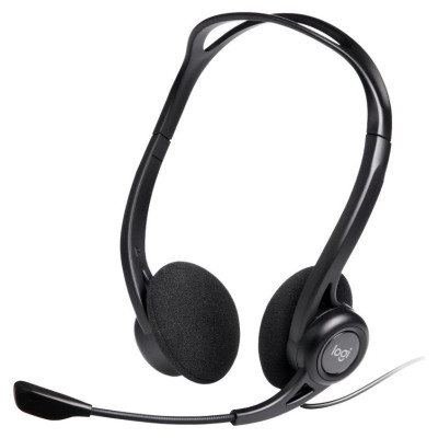 Logitech PC960 Corded Stereo Headset BLACK - USB