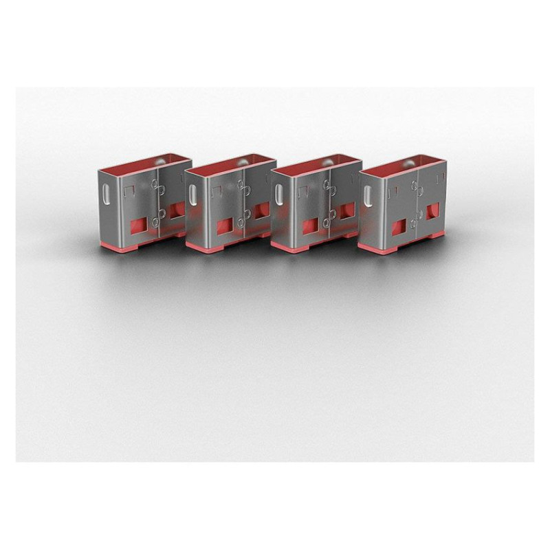 Lindy USB PORT BLOCKER 4PACK/PINK 40450 LINDY
