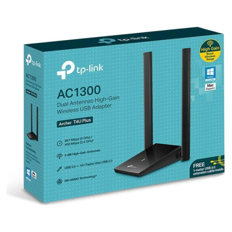Tp-Link WRL ADAPTER 1300MBPS USB DUAL/BAND ARCHER T4U PLUS TP-LINK