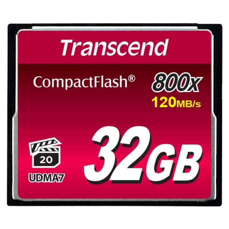 Transcend MEMORY COMPACT FLASH 32GB/800X TS32GCF800 TRANSCEND