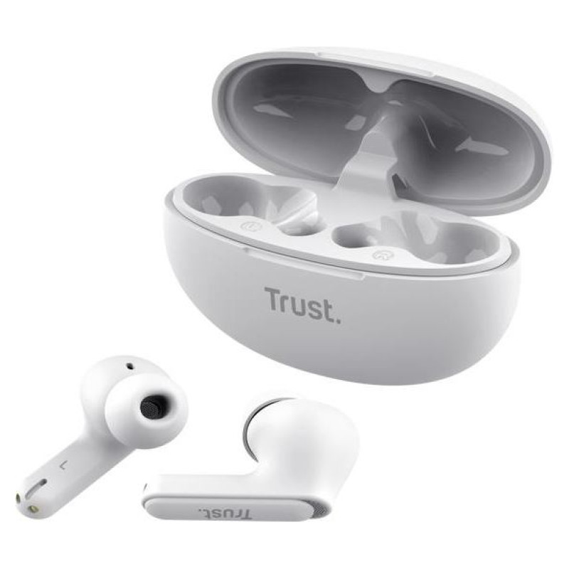 Trust HEADSET EARBUDS YAVI BT ENC/WHITE 25172 TRUST