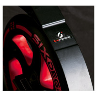 Six Degrees Scooter skrejritenis 230 mm un 215 mm, sarkans - AU 513