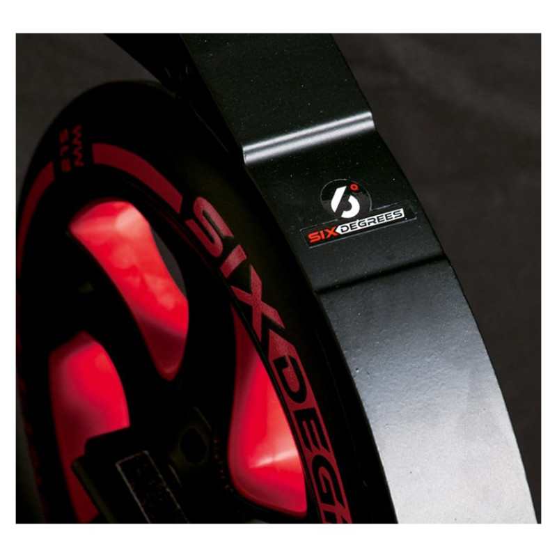 Six Degrees Scooter skrejritenis 230 mm un 215 mm, sarkans - AU 513