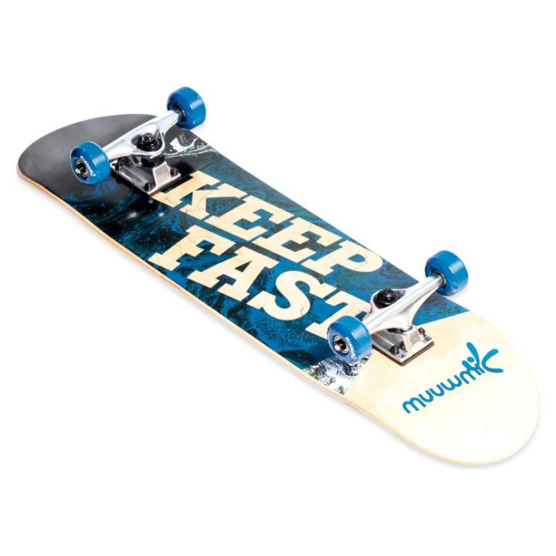 Muuwmi Skateboard skrituļdēlis ar pārnēsājamo somu, ABEC 5, Wave - AU 561
