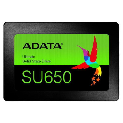 Adata SSD|ADATA|SU650|512GB|SATA 3.0|Write speed 450 MBytes/sec|Read speed 520 MBytes/sec|2,5"|TBW 140 TB|MTBF 2000000 hours|ASU650SS-512GT-R