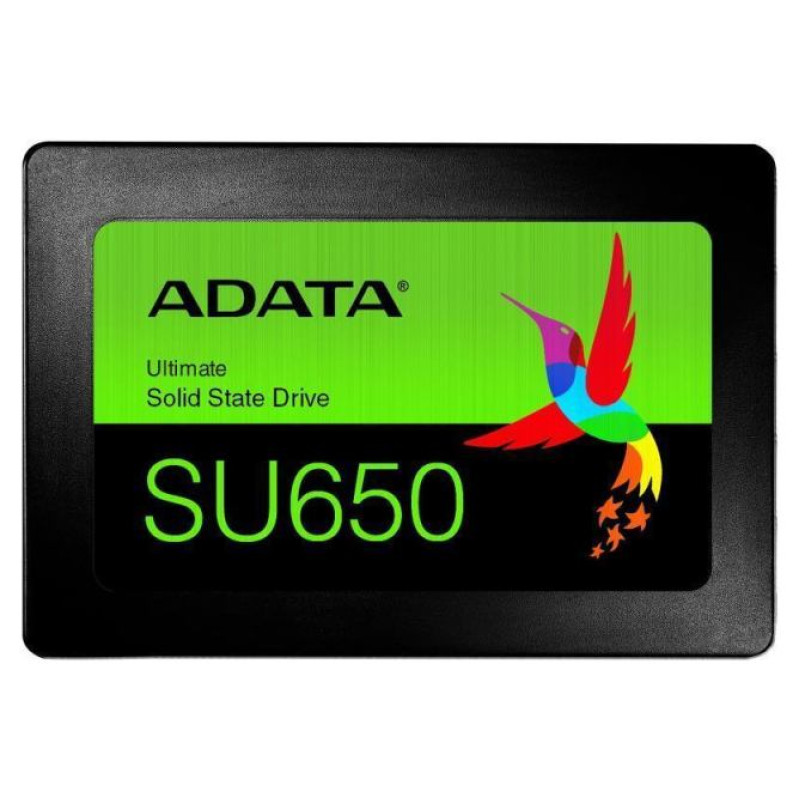 Adata SSD|ADATA|SU650|512GB|SATA 3.0|Write speed 450 MBytes/sec|Read speed 520 MBytes/sec|2,5"|TBW 140 TB|MTBF 2000000 hours|ASU650SS-512GT-R