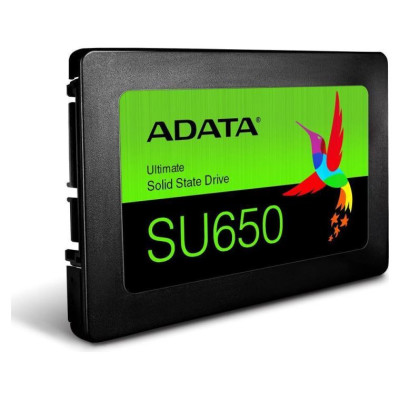Adata SSD|ADATA|SU650|512GB|SATA 3.0|Write speed 450 MBytes/sec|Read speed 520 MBytes/sec|2,5"|TBW 140 TB|MTBF 2000000 hours|ASU650SS-512GT-R