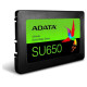 Adata SSD|ADATA|SU650|512GB|SATA 3.0|Write speed 450 MBytes/sec|Read speed 520 MBytes/sec|2,5"|TBW 140 TB|MTBF 2000000 hours|ASU650SS-512GT-R