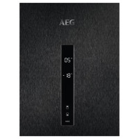 AEG No Frost ledusskapis ar saldētavu apakšā, 201 cm, melns - ORC8M361EL