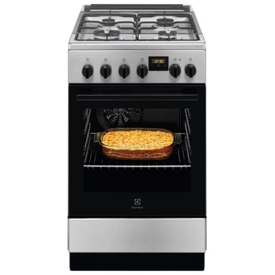 Electrolux gāzes plīts ar elektrisko cepe&scaron;krāsni, nerūsējo&scaron;a tērauda, 50cm - LKK540232X