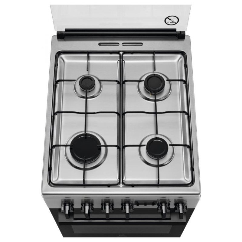 Electrolux gāzes plīts ar elektrisko cepe&scaron;krāsni, nerūsējo&scaron;a tērauda, 50cm - LKK540232X