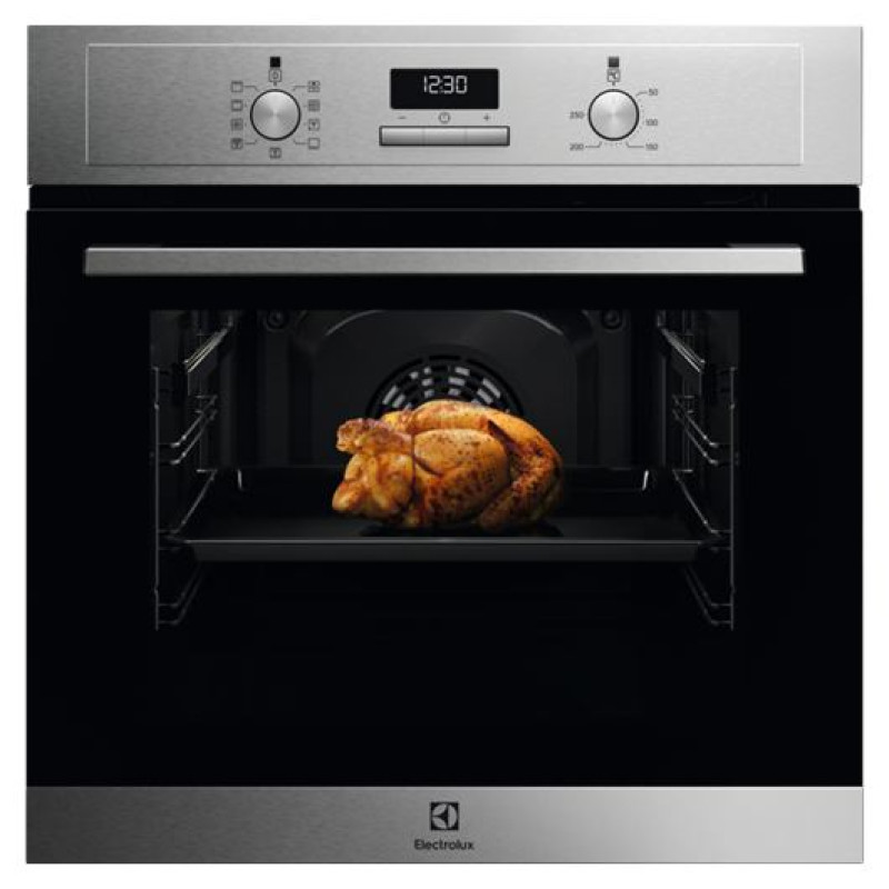 Electrolux cepe&scaron;krāsns, iebūv., 65l, tērauda ar pārklājumu pret pirkstu nospiedumiem - EOF3H50BX