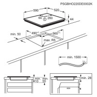 Electrolux indukcijas plīts virsma - EIT60433CT