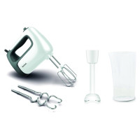 Tefal mikseris Prep'Mix+, 500W, balts/melns - HT461138