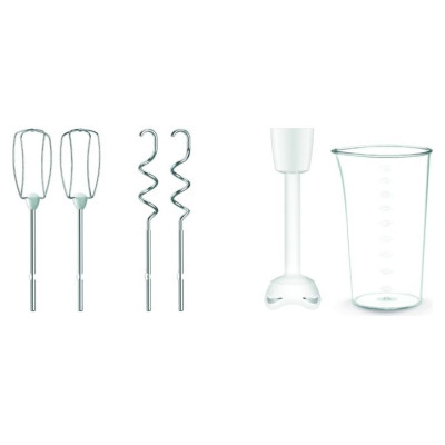 Tefal mikseris Prep'Mix+, 500W, balts/melns - HT461138