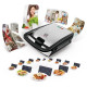 Tefal tosteris Snack Collection, 700W, 4 maināmas plātnes, melna/sudraba - SW854D16