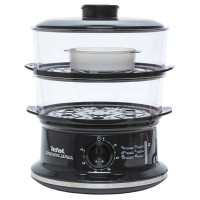 Tefal tvaicētājs Convenient, 2 līmeņi,6 l,  melna/sudraba - VC1401