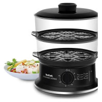 Tefal tvaicētājs Convenient, 2 līmeņi,6 l,  melna/sudraba - VC1401