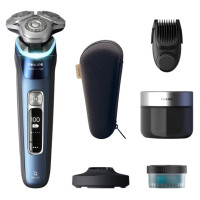 Philips i9000 Prestige Ultra Elektroskuveklis mitrai/sausai skūšanai (lādējams), Mystic Aqua - XP9201/33