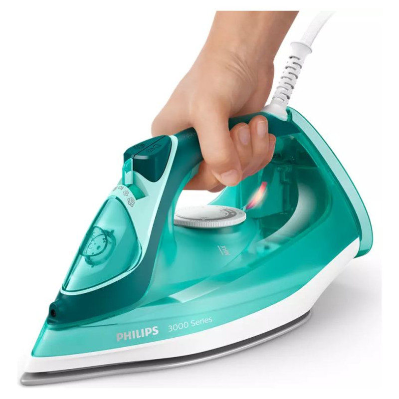Philips 3000 sērijas Tvaika gludeklis, 2400W, zaļ&scaron; - DST3030/70