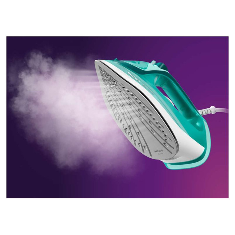 Philips 3000 sērijas Tvaika gludeklis, 2400W, zaļ&scaron; - DST3030/70