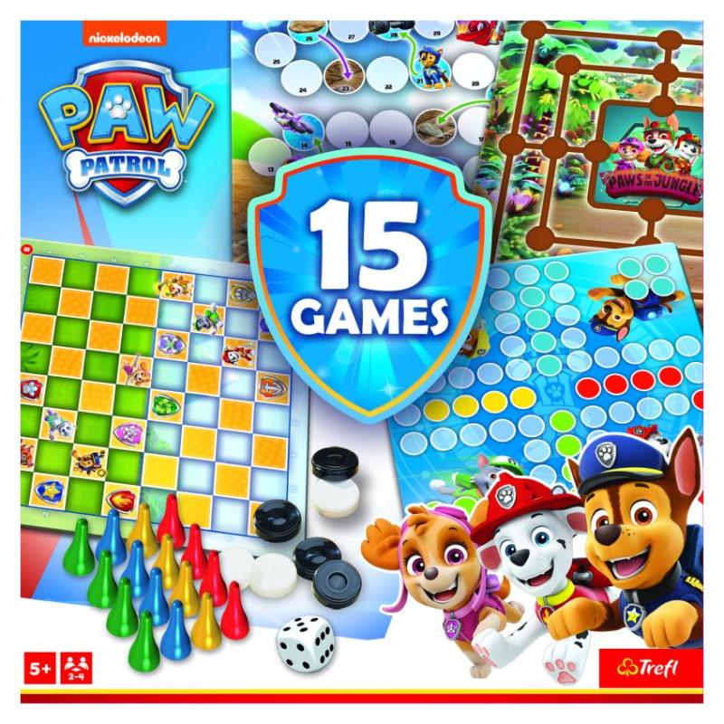 Trefl PAW PATROL 15 in 1 Galda spēle