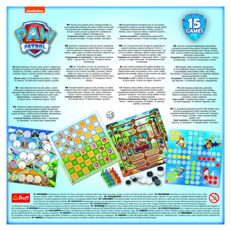 Trefl PAW PATROL 15 in 1 Galda spēle