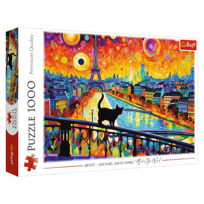 Trefl Puzle Kaķis Parīzē, 1000 gab.