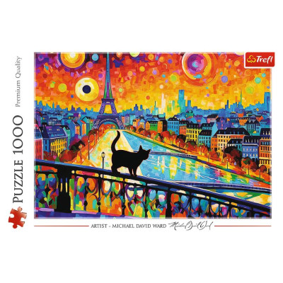 Trefl Puzle Kaķis Parīzē, 1000 gab.