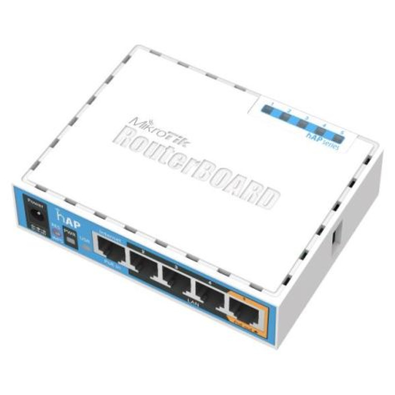 Mikrotik Access Point|MIKROTIK|IEEE 802.11b|IEEE 802.11g|IEEE 802.11n|1xUSB 2.0|5x10/100M|RB951UI-2ND