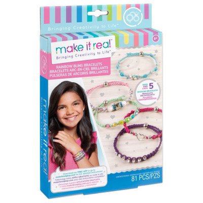 Make It Real Rainbow Bling Rokassprādžu komplekts