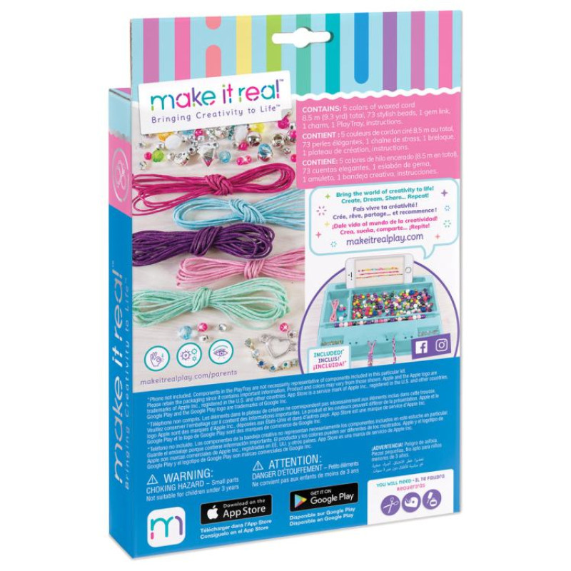 Make It Real Rainbow Bling Rokassprādžu komplekts